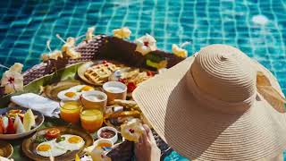 Floating Breakfast  Kuredu Island Resort Maldives [upl. by Cired]