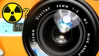 Testing lenses for Gamma radiation  2 legacy Vivitar lenses 282 80200mm45 [upl. by Owiat]