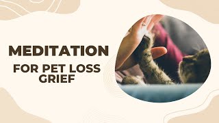 A Guided Meditation For Pet Loss Grief [upl. by Haissi]