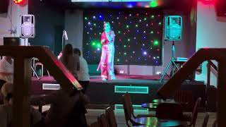 Abby Faye  Saturday Night Whigfield cover in Newton Aycliffe 05102024 [upl. by Burtie]