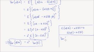 Lesson 14 Properties of Expectation and Variance [upl. by Ansilma564]