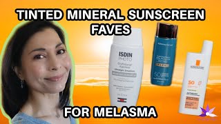 Tinted Mineral Sunscreen Faves For Melasma [upl. by Bascio]