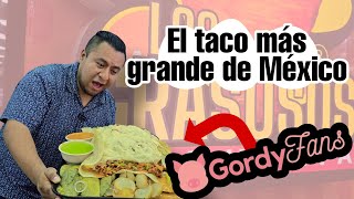 😱 El taco más grande de México Los Grasosos de Tlalne gordyfans recomendacion viral garnacha [upl. by Inwat]