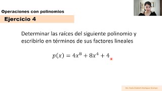 Clase 17 Álgebra Polinomios  Raíces de un polinomio [upl. by Allie750]