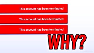 Multiple YouTube Channels Getting TERMINATED For NO REASON [upl. by Cynde728]