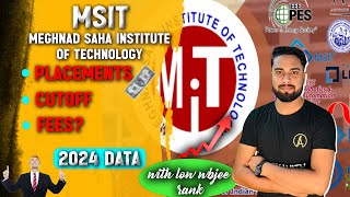 MEGHNAD SAHA INSTITUTE OF TECHNOLOGY REVIEW🔥 CUT OFF📝  PLACEMENT FEES❓  MSIT KOLKATA REVIEW✅ [upl. by Nylleoj]