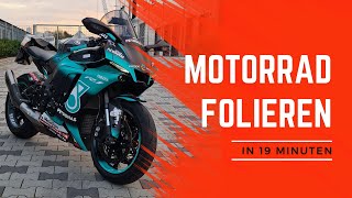 HOW TO Motorrad folieren in 19 Minuten [upl. by Aksel]