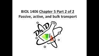 Chapter 5 part 2 of 2 Membrane Structure and Function [upl. by Cotter394]