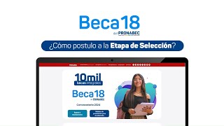 Beca 182024 tutorial de postulación para la SELECCIÓN [upl. by Htebazileharas]