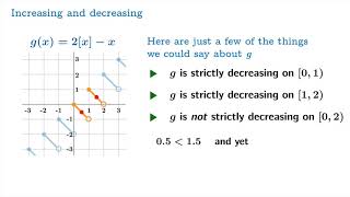 Monotonicity What it means for a function to be increasing or decreasing [upl. by Sall]