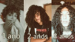 3 ANOS DEIXANDO O CABELO CRESCER [upl. by Ahsakal]