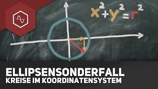 Ellipsensonderfall Kreis im Koordinatensystem [upl. by Iliak]