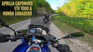 Aprilia Caponord Etv 1000 chasing Honda Varadero XL on Mountaine road Gopro Hero 12 Black 4K [upl. by Yennaiv374]