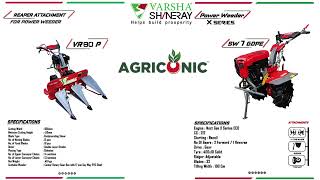 Varsha Power Weeder with Reaper Attachment Multicrop [upl. by Ahsaetal]