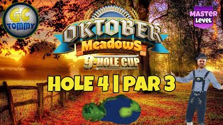 Master QRFR Hole 4  Par 3 HIO  Oktober Meadows 9hole cup Golf Clash Guide [upl. by Eahc67]