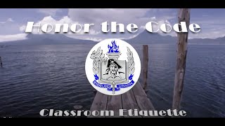 WUHS Classroom Etiquette  HONOR THE CODE [upl. by Annaeirb]