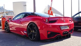 Prior Design Ferrari 458 Italia  Crazy Sounds Revs and Full Throttle Accelerations [upl. by Winnie]