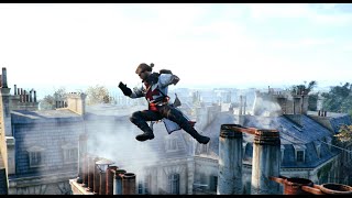 Assassins creed Unity satisfying parkour Templar outfit  Max graphics [upl. by Lamee]