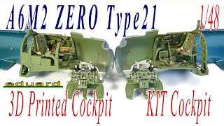 A6M2 Zero Cockpit Build 148 Eduard [upl. by Gassman]