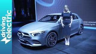 Mercedes A 250 e plugin hybrid revealed  Frankfurt Motor Show  DrivingElectric [upl. by Eedia]