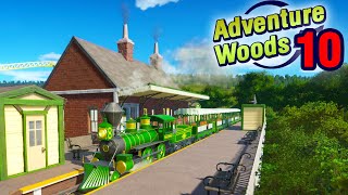 Steam Train Station amp Mass Transit  Adventure Woods Ep 10  Planet Coaster [upl. by Kristopher913]