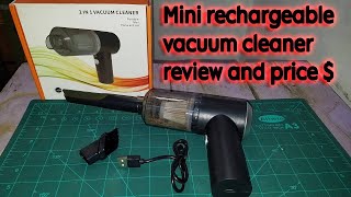 Rechargeable Vacuum Cleaner for Home  Mini Vacuum Cleaner Review  Portable Vacuum Cleaner for Sofa [upl. by Frederik]