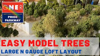 Easy Model Trees  N gauge Loft Layout  Ep 19 [upl. by Llekram641]