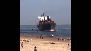 Ship Goes By Beach Where People Were Partying ❗ [upl. by Spurgeon505]