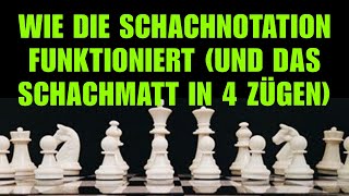 Schach Lernen 10 Wie die Schachnotation funktioniert und das Schachmatt in 4 Zügen [upl. by Asital347]