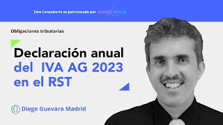 Presentación de la declaración anual del IVA AG 2023 en el régimen simple de tributación [upl. by Erle]