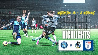 Match Highlights  Wycombe Wanderers 32 Rovers [upl. by Ait595]