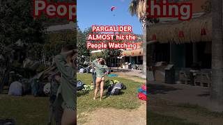 Paraglider Almost Hits People at Oludeniz  Türkiye [upl. by Alena]