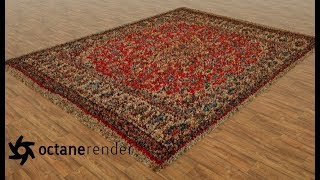 Octane Render  Cinema 4D  Creating an Carpeting [upl. by Ardnod]