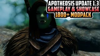 APOTHEOSIS v13 Skyrim AE  Gameplay Showcase  MCO COMBAT SCAR PRECISION CUSTOM ANIMATIONS [upl. by Harwill856]