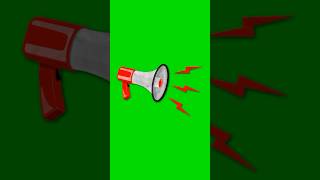 Megaphone Paper Cut Animation Green Screen greenscreen megaphone motiongraphics paperanimation [upl. by Lindblad240]