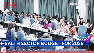 2025 DOH Budget Hearing Department of Health Under Scrutiny [upl. by Nyrek]