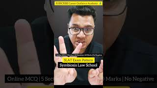 SLAT 2023 Exam Pattern  Symbiosis Law School Entrance 2023  By Sunil Adhikari shorts shortsfeed [upl. by Stephannie886]