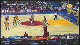 NCAA86 SBC VS JRU 4Q E [upl. by Nunci279]