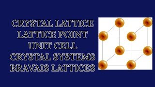 CRYSTAL LATTICE LATTICE POINT UNIT CELL SOLID STATE PART 3 12thChemistry [upl. by Vernon623]