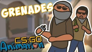 CS ANIMATION GRENADES COUNTERSTRIKE PARODY [upl. by Morette85]