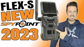 SpyPoint FLEXS Cellular Trail Cam Brand New for 2023 They Added a Solar Panel First Look 👀 [upl. by Ellehcram]