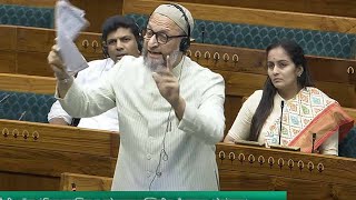 Asaduddin Owaisis Roaring Speech in Lok Sabha 2024  AIMIM  Hyderbad MP  Telangana  Parliament L [upl. by Hairas]