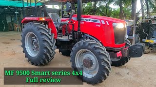 Massey Ferguson 9500 smart series 58hp 4x4 Tractor full review and technical details  New Tractor [upl. by Shaff]