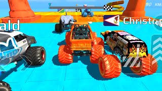 Monster Truck Impossible stunt  Mega Ramp Racing [upl. by Agace]