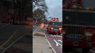 FDNY Rescue 4 and Ladder 151 responding [upl. by Nnylkcaj]