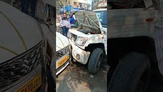 Ertiga vs mahindra pickup accident [upl. by Ahsietal]