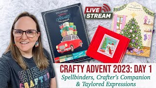 Day 1 🔴 Crafty Advent 2023 craftyadvent2023  Crafty Advent Calendar Vlogmas [upl. by Aidas]