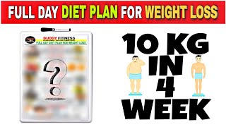 FULL DAY DIET PLAN FOR WEIGHT LOSS [upl. by Doownel386]