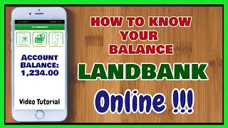 Landbank iAccess Balance Inquiry Online How to Balance Inquiry in Landbank Online for FREE [upl. by Weld]