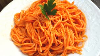 EN KOLAY SALÇALI SPAGETTİ MAKARNA TARİFİ  Salçalı soslu spagetti nasıl yapılır [upl. by Salita]